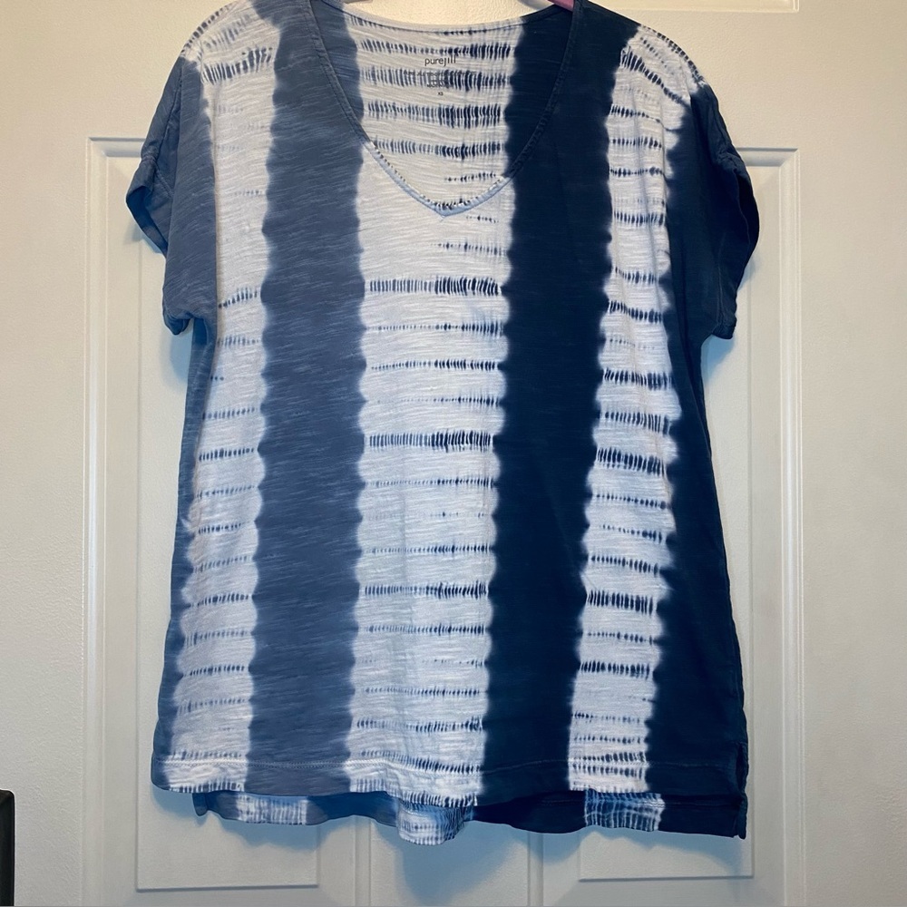 purejill Tie-Dyed Dolman Tee Sz XS Cotton